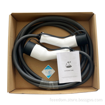 محمولة EV Charger Gun Type2-Type2 Charger Charger Cable